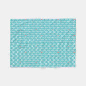 Christliche Ichthys Jesus Fish Symbol Aqua Fleecedecke (Vorderseite (Horizontal))