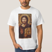 Christliche Ikone Jesuss Christus Pantocrator T-Shirt (Vorderseite)