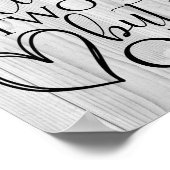 Christliche Imitate für das Heiratsangebot Holz Poster (Ecke)