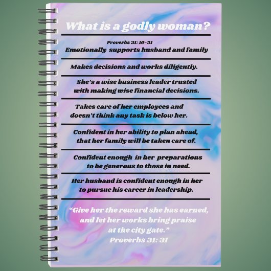 Christliche Infografiken für Frauen 31 Planer