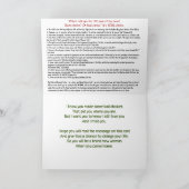 Christliche Inmate Card mit Evangelium für Schwest Karte (Innenseite)