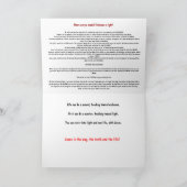 Christliche Inmate-Karte mit Gospel-Meldung im Inn Karte (Innenseite)