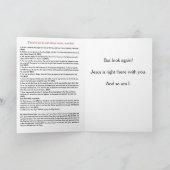 Christliche Inmate-Karte mit Gospel-Meldung im Inn Karte (Innenseite)