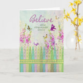 Christliche Inspiration - Alles ist möglich Karte (Gelbe Blume)