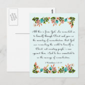 Christliche Inspiration Art-2 Korinthians 5:18-19 Postkarte (Vorne/Hinten)