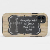Christliche Inspiration Jesus Cross Chalkboard Case-Mate iPhone Hülle (Rückseite (Horizontal))