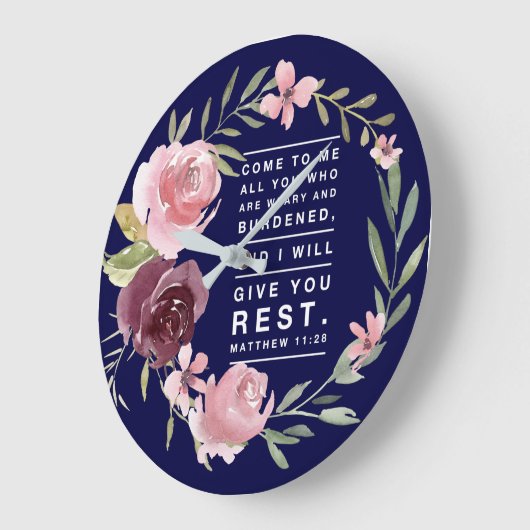 Christliche Inspiration-Scripting-Uhr Große Wanduhr (Winkel)