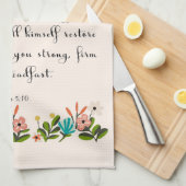 Christliche inspirational Kunst - 1 Peter-5:10 Küchentuch (Viertel Falte)