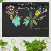 Christliche Inspirational Kunst - Genese-1:27 - 28 Handtuch (Gefaltet)