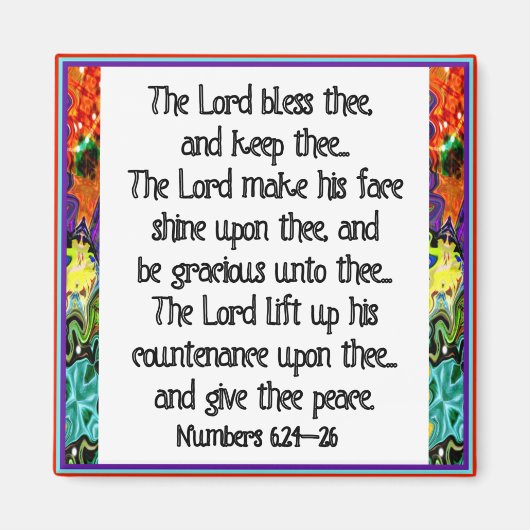 Christliche Inspirationsbibliotheken Magnet (Vorne)