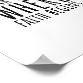 Christliche Inspirationsbotschaften Poster (Ecke)