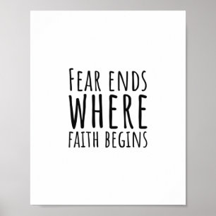 Christliche Inspirationsbotschaften Poster
