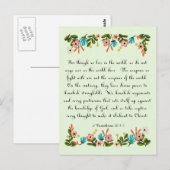 Christliche inspirierende Kunst - 2 Korinther 10:3 Postkarte (Vorne/Hinten)