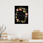 Christliche inspirierende Kunst - Römer 8:31 Poster (Küche)