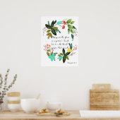 Christliche inspirierende Kunst - Sprichwörter 19: Poster (Küche)