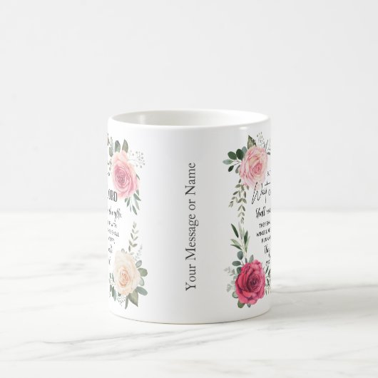 Christliche Isaiah 40:31 Kaffeetasse (Mittel)