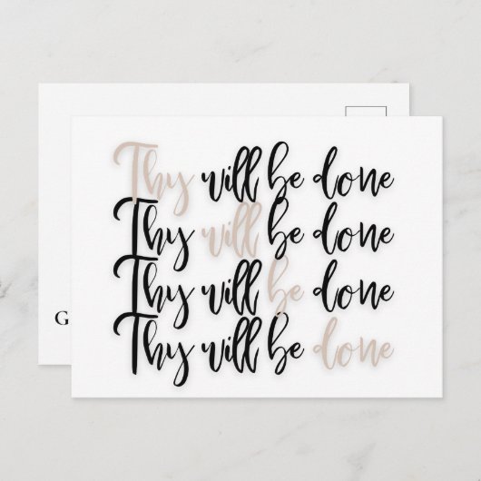 Christliche Jesus Bible Verse Postkarte (Vorne/Hinten)