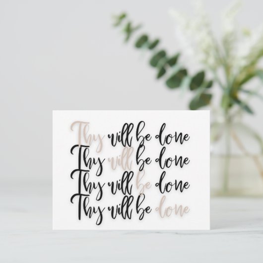 Christliche Jesus Bible Verse Postkarte (Stehend Vorderseite)