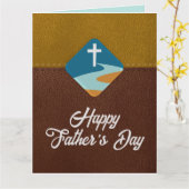 Christliche Jesus Cross glückliche Vatertagskarte Karte (Gelbe Blume)