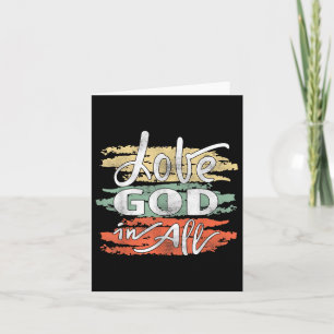 Christliche Jesus-Liebe Gott in allen Karte