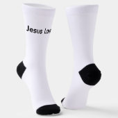 Christliche Jesus liebt dich Crew Socken (Gewinkelt)