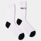 Christliche Jesus liebt dich Crew Socken (Rechts)