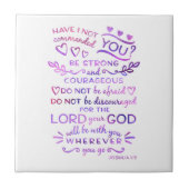 Christliche Joshua-1:9 Fliese (Vorderseite)