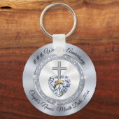 Christliche Jubiläumsfavoriten für 60 oder 10 Jahr Schlüsselanhänger (Vorderseite)