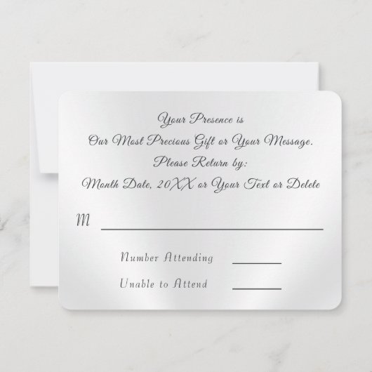 Christliche Jubiläumskarten oder Hochzeitskarten Einladung (Rückseite)