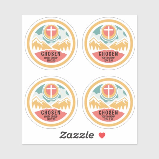 Christliche Jugend Aufkleber (Blatt)