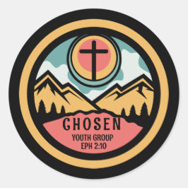 Christliche Jugend Runder Aufkleber