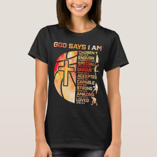 Christliche Jungen Baseball Gott sagt religiöse Gr T-Shirt