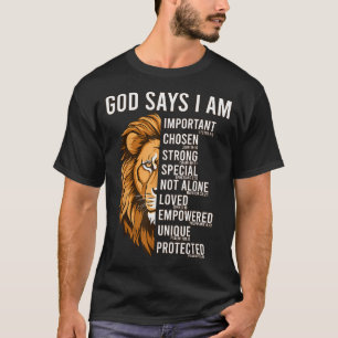 Christliche Jungen Gott sagt ich bin Kleinkind Jes T-Shirt