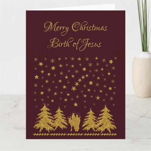 Christliche Jungfrau Mary, St. Joseph, Jesus Karte (Vorderseite)