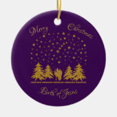 Christliche Jungfrau Mary, St. Joseph, Jesus Keramik Ornament (Vorne)