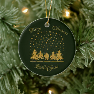 Christliche Jungfrau Mary, St. Joseph, Jesus Keramik Ornament