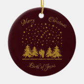 Christliche Jungfrau Mary, St. Joseph, Jesus Keramik Ornament (Vorne)