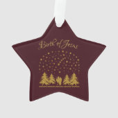 Christliche Jungfrau Mary, St. Joseph, Jesus Ornament (Rückseite)