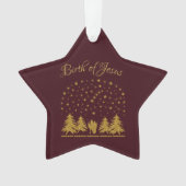 Christliche Jungfrau Mary, St. Joseph, Jesus Ornament (Vorderseite)