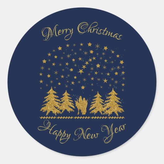 Christliche Jungfrau Mary, St. Joseph, Jesus Runder Aufkleber (Vorderseite)