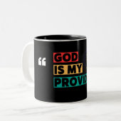 Christliche Kaffeetasse (Vorderseite Links)
