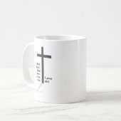 Christliche Kaffeetasse (Vorderseite Links)