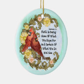 Christliche Kardinal Faith Keramik Ornament (Rechts)