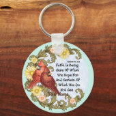 Christliche Kardinal Faith Schlüsselanhänger (Vorderseite)