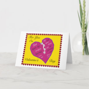 Christliche Karte des Valentines Tages