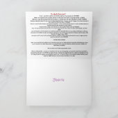 Christliche Karte mit Gospel-Meldung (Innenseite)