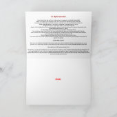 Christliche Karte mit Gospel-Meldung (Innenseite)