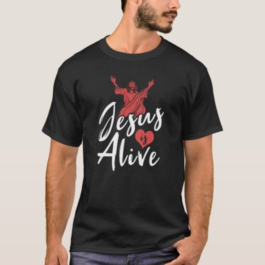 Christliche katholische Bibel Christentum Jesus is T-Shirt (Vorderseite)