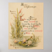 Christliche katholische Bibelkirche ist Ostern Poster (Vorne)