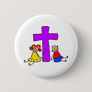 Christliche Kinder Button